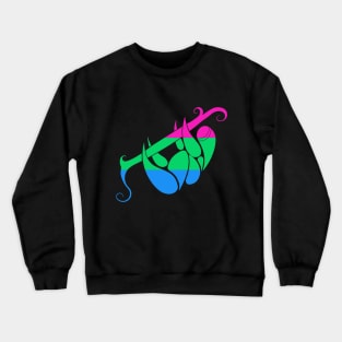 Polysexual Flag Sloth Crewneck Sweatshirt